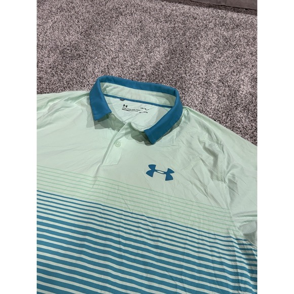 Under Armour Heatgear loose fit men's Size Large Isochill Polo Multi Color - Picture 3 of 6